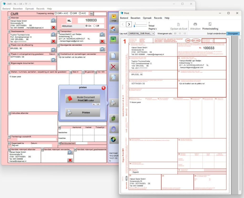 Web portal for managers